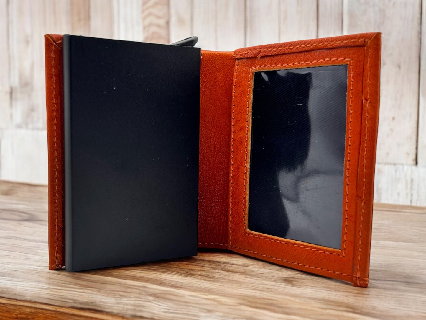 Leather Pop Up Card Holder